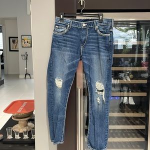Women’s True Religion Audrey mid rise slim boyfriend jean size 29